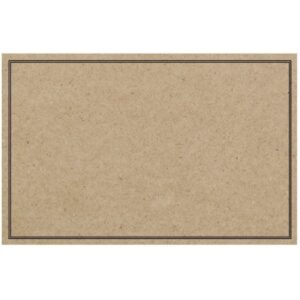 Kraft Card w/Black Border x 50 -1