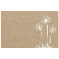Dandelion Kraft Card x 50 -1