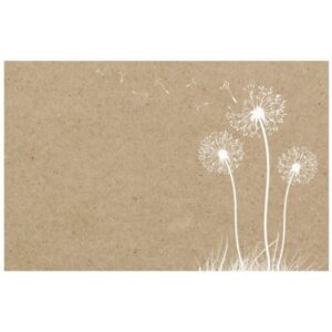 Dandelion Kraft Card x 50 -1