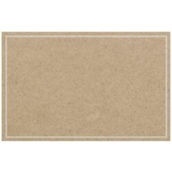 Kraft Card w/White Border x 50 -1