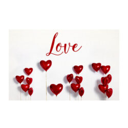Red Heart Balloon Card x 50 -1