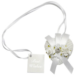 Wedding Novelty Pearl Heart / White