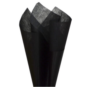 Non Woven Wrap - 30gsm - 50cm x 70cm x 50sheets / Black -1