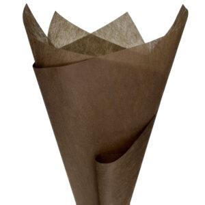 Non Woven Wrap - 30gsm - 50cm x 70cm x 50sheets / Chocolate -1