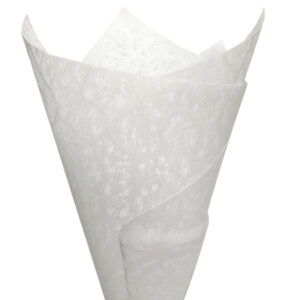 Non Woven Textured Material Wrap - 50cm x 70cm x 50sheets / White -1