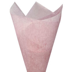 Linen Design Non Woven Wrap - 50cm x 70cm x 50 sheets / Pink