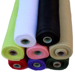 Sinamay Mesh Roll - 53cm x 10yds / Black -1
