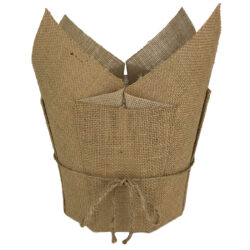 LG Hessian Pot Cover with PVC Lining - 20.5cm x 16.5cm/28cm -1