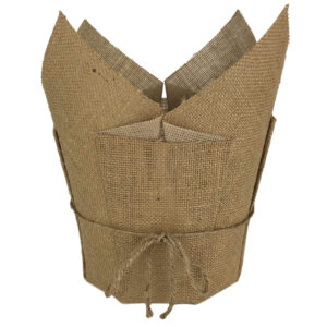 LG Hessian Pot Cover with PVC Lining - 20.5cm x 16.5cm/28cm -1