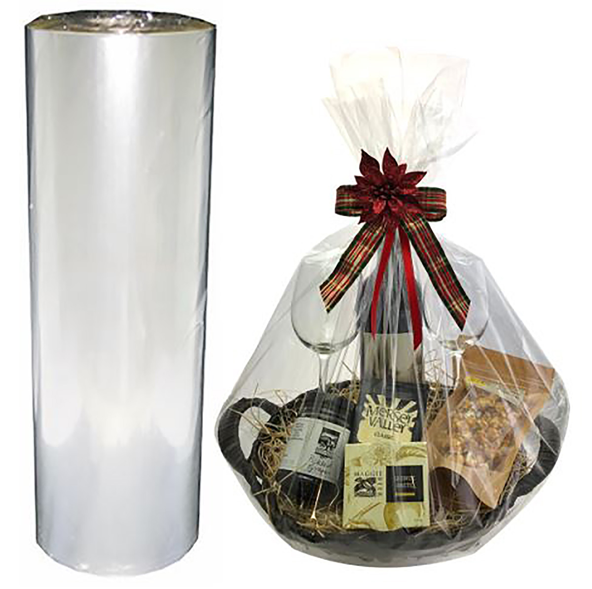 Clear Poly Roll - 27mic - 100cm x 350mtr -1