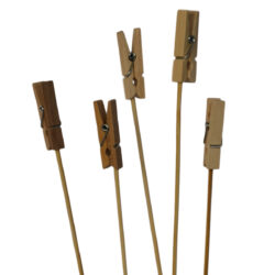 Wooden Peg Card Holder - 30cmL x 100pcs -1