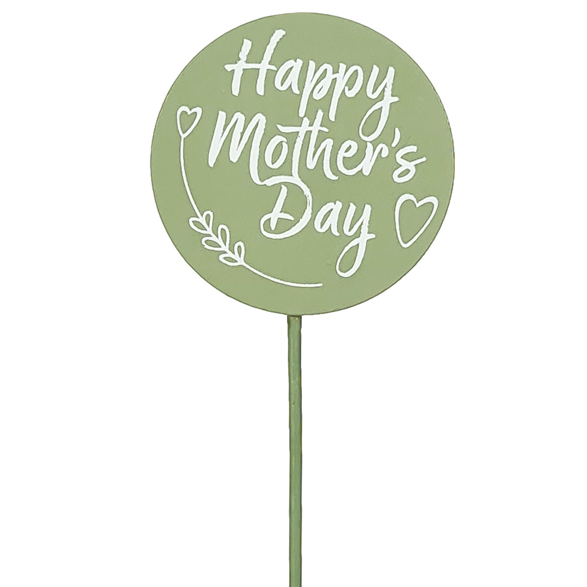 Happy Mother's Day Wooden Pick (Pack of 10pcs) / Sage -1