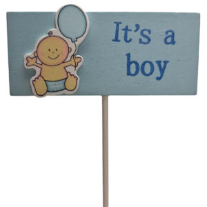 It's a Boy Balloon Wooden Pick x 10pcs / 26cmL -1