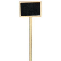 Sm Wooden Blackboard Pick x 12pcs - 8.5cm x 6cm x 30cmL