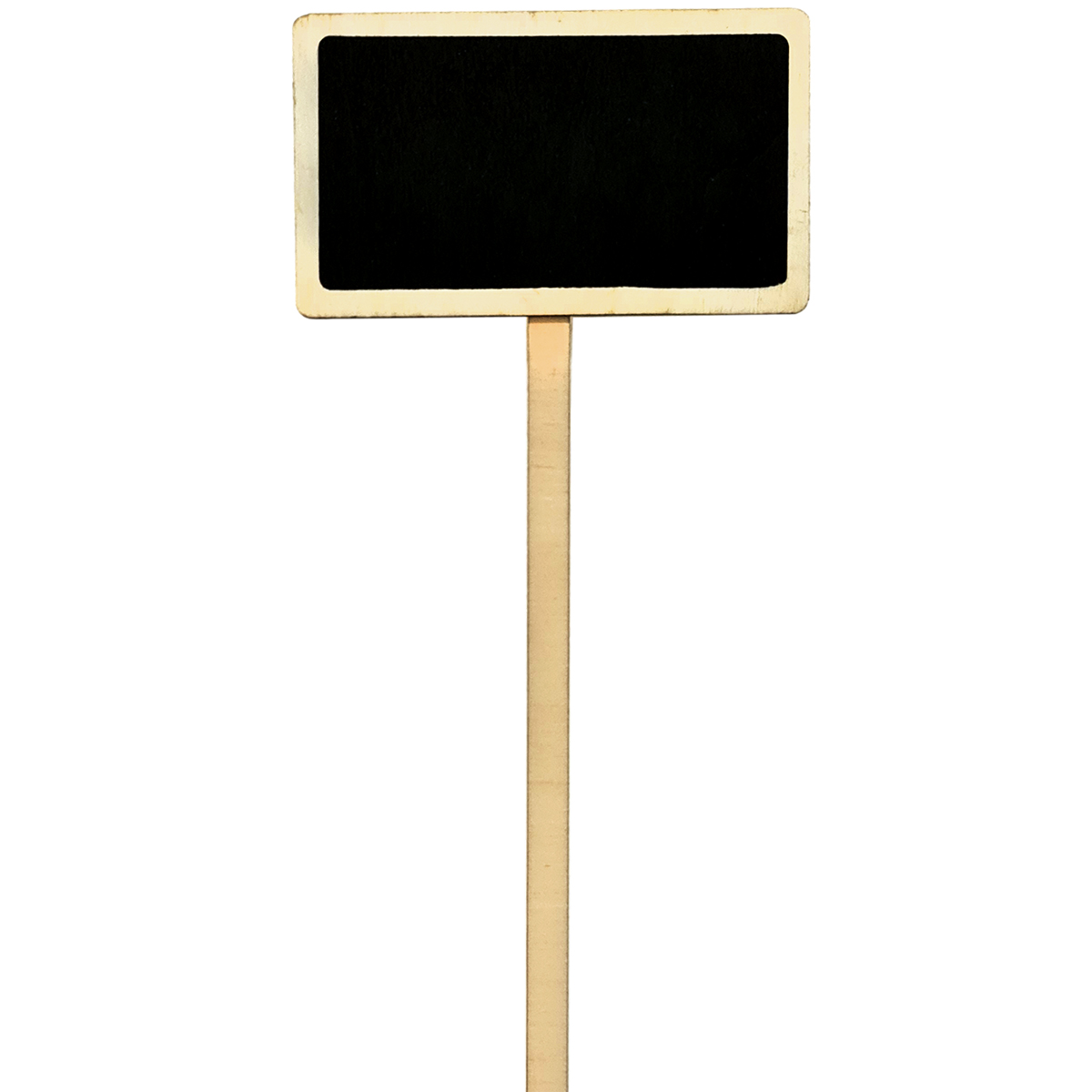 Wooden Blackboard Pick x 12pcs - 12cm x 7cm x 30cmL