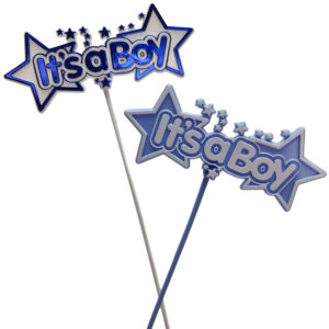 It's a Boy Pick w/Stars x 24pcs / 27cmL -1