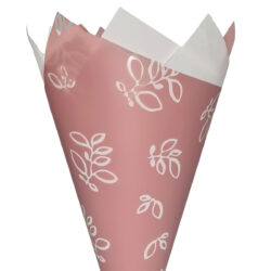 Leafy Branch Poly - 37mic 50cm x 70cm x 100sheets / Dusty Rose -1
