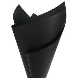 Premium Matte Poly Wrap - 65mic - 50cm x 70cm x 100sheets / Black -1