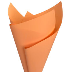 Premium Matte Poly Wrap - 65mic - 50cm x 70cm x 100sheets / Peach -1