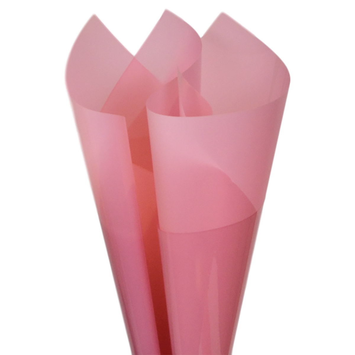 Solid Colour Cello Wrap - 37mic - 50cm x 70cm x 100sheets / Light Pink