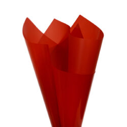 Solid Colour Cello Wrap - 37mic - 50cm x 70cm x 100sheets / Red