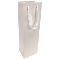 Wine Paper Bag x 12 - 210g - 11cm x 9cm x 35cmL / White