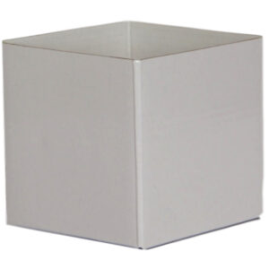 Small Flower Box - Gloss - 13cm x 13cm x 11.5cmH / Gloss White