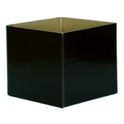 Small Flower Box - Gloss - 13cm x 13cm x 11.5cmH / Black