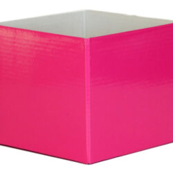 Small Flower Box - Gloss - 130mm x 130mm x 115mmH / Cerise