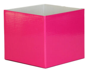 Small Flower Box - Gloss - 130mm x 130mm x 115mmH / Cerise