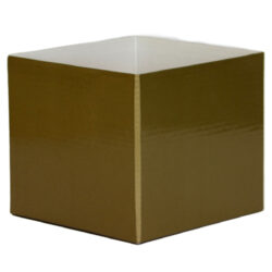 Small Flower Box - Gloss - 13cm x 13cm x 11.5cmH / Gold