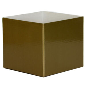 Small Flower Box - Gloss - 13cm x 13cm x 11.5cmH / Gold