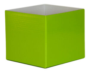 Small Flower Box - Gloss - 13cm x 13cm x 11.5cmH / Lime