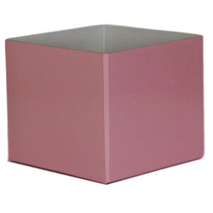 Small Flower Box - Gloss - 13cm x 13cm x 11.5cmH / Light Pink