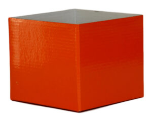 Small Flower Box - Gloss - 13cm x 13cm x 11.5cmH / Orange