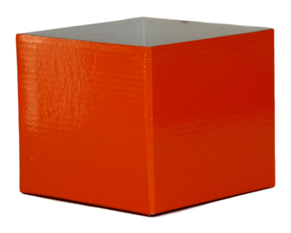 Small Flower Box - Gloss - 13cm x 13cm x 11.5cmH / Orange