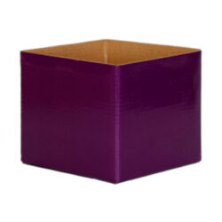 Small Flower Box - Gloss - 13cm x 13cm x 11.5cmH / Violet