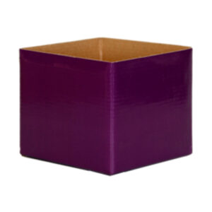 Small Flower Box - Gloss - 13cm x 13cm x 11.5cmH / Violet