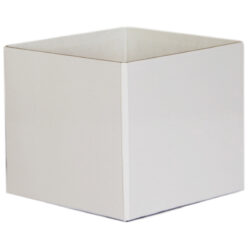 Small Flower Box - Gloss - 13cm x 13cm x 11.5cmH / White