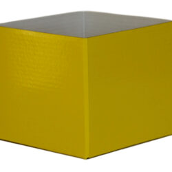 Small Flower Box - Gloss - 13cm x 13cm x 11.5cmH / Yellow