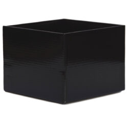 Medium Flower Box - Gloss - 17cm x 17cm x 12cmH / Black