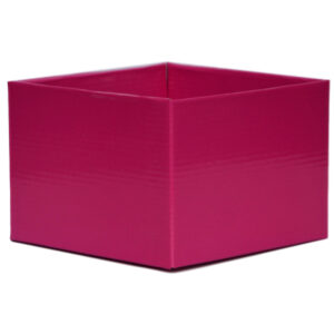 Medium Flower Box - Gloss - 17cm x 17cm x 12cmH / Cerise