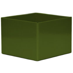 Medium Flower Box - Gloss - 17cm x 17cm x 12cmH / Olive