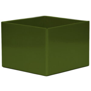 Medium Flower Box - Gloss - 17cm x 17cm x 12cmH / Olive