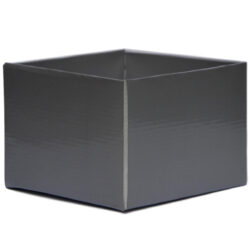 Medium Flower Box - Gloss - 170mm x 170mm x 120mmH / Silver