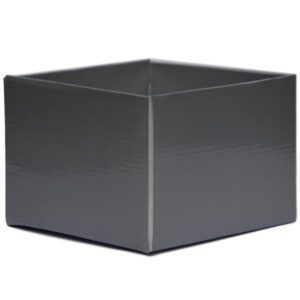 Medium Flower Box - Gloss - 170mm x 170mm x 120mmH / Silver
