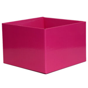 Large Flower Box - Gloss - 220mm x 220mm x 140mmH / Cerise