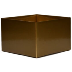 Large Flower Box - Gloss - 220mm x 220mm x 140mmH / Gold