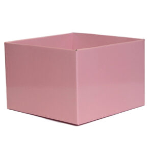 Large Flower Box - Gloss - 220mm x 220mm x 140mmH / Light Pink