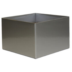 Large Flower Box - Gloss - 220mm x 220mm x 140mmH / Silver